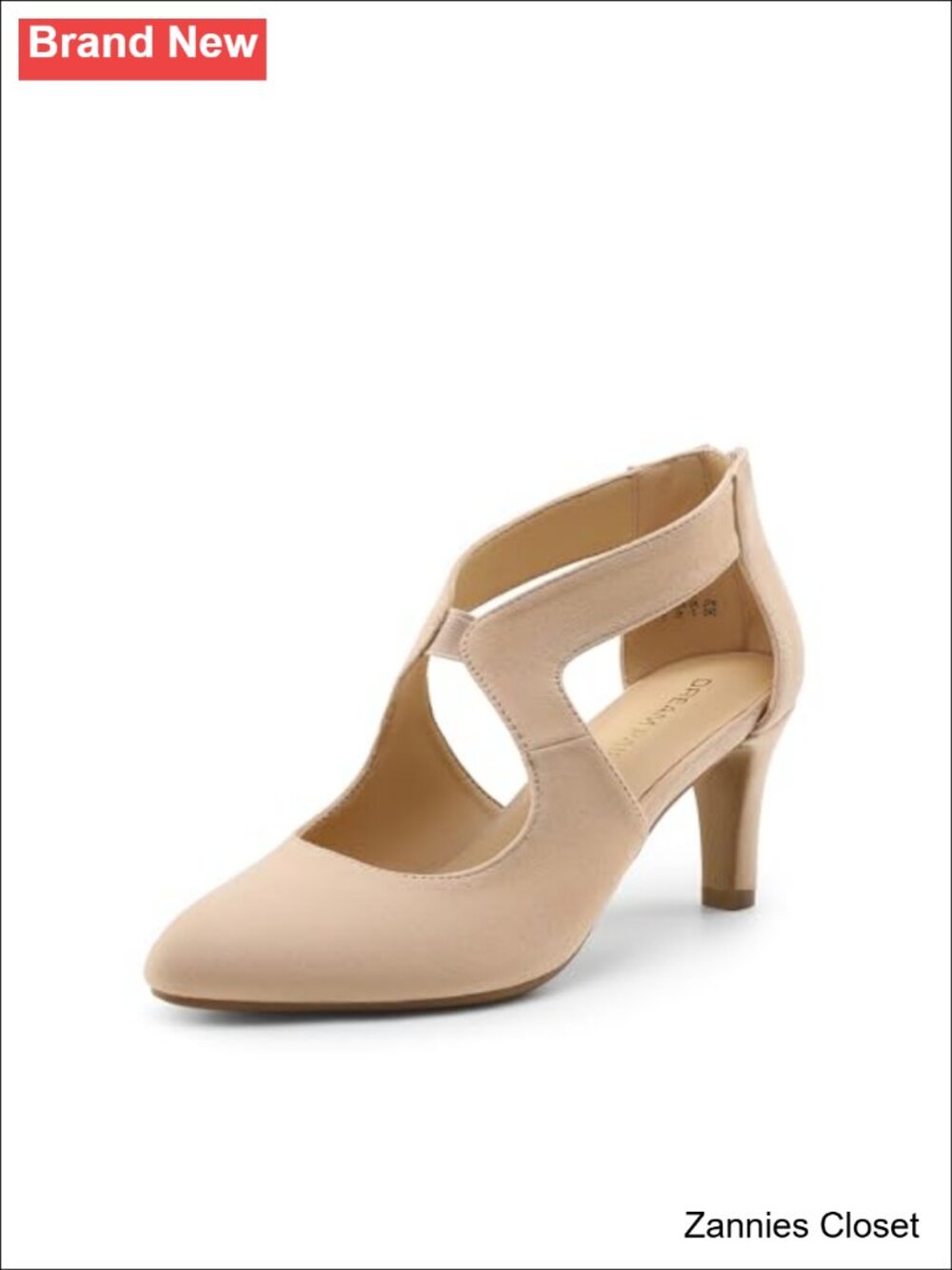 ✨ DREAM PAIRS Women's Pumps Closed Pointed Toe Kitten Heels Faux Suede